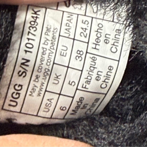 UGG Bailey Black Bow Slip On Boots - Picture 7 of 12